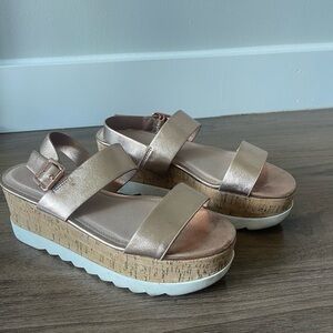 Madden Grill Rose Gold Platform Sandals